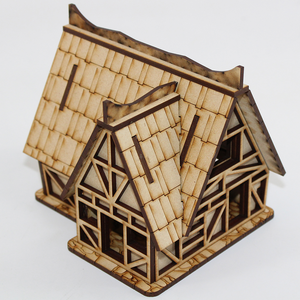 28 mm MDF laser cut Fantasy House for Medieval & Border Reivers and Fantasy 